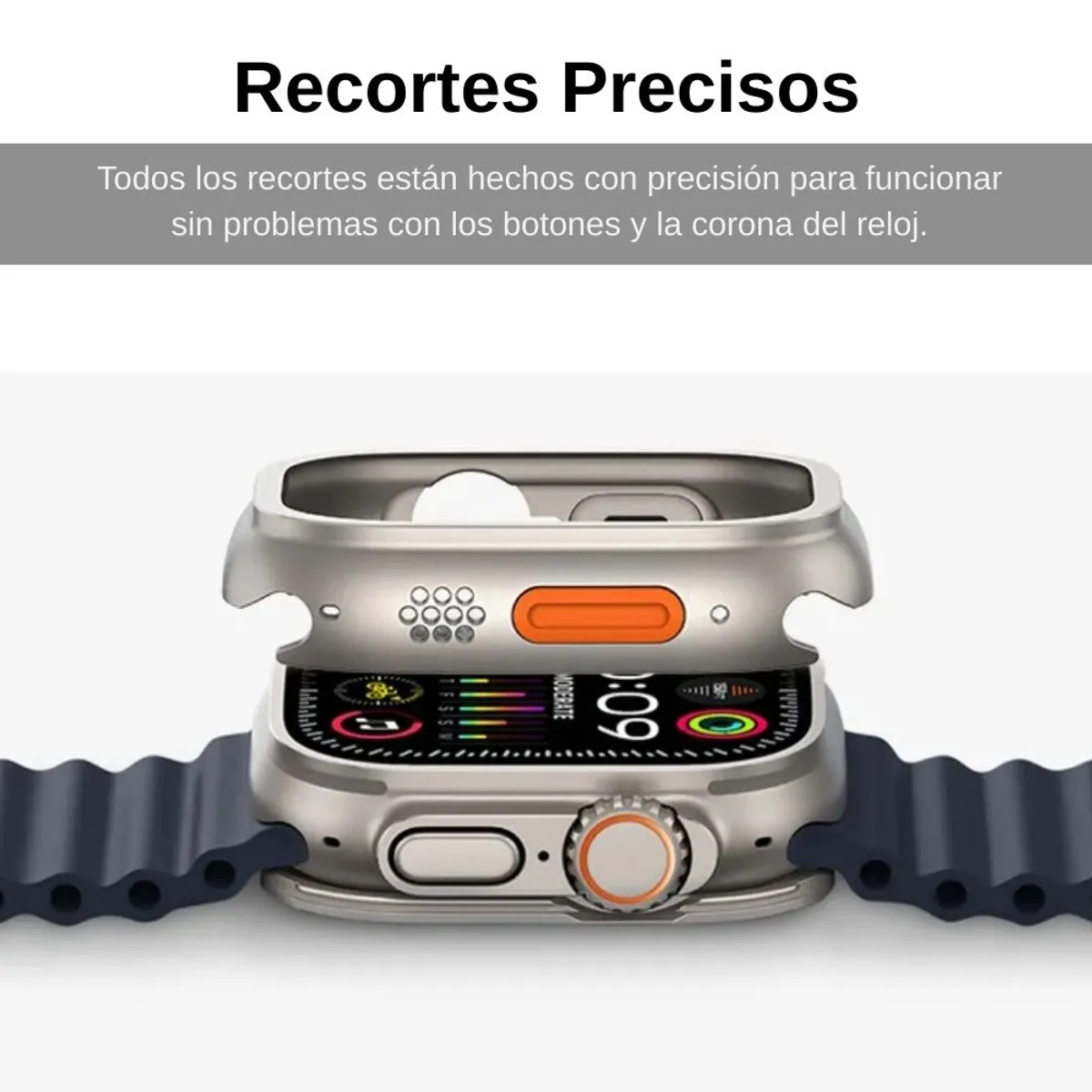 URVOI - Case Para Apple Watch Ultra Ultra 2 Ultra 3 49mm Metal Titanio Clasico