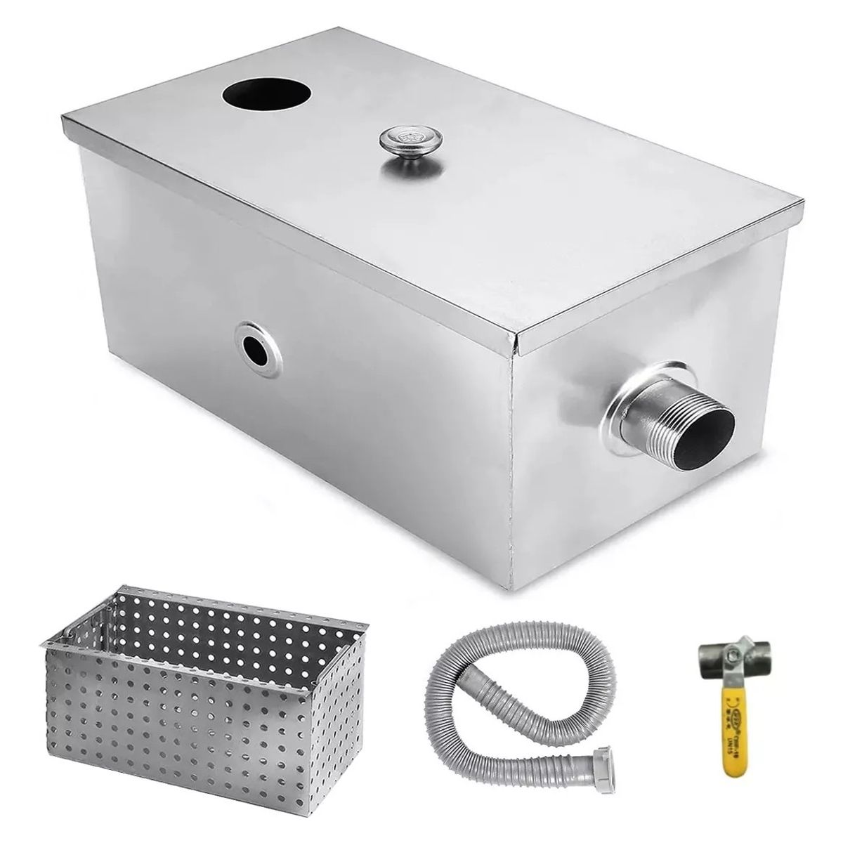 QUICK - 500250250mm 100% Acero Inoxidable 40lts Trampa De Grasa