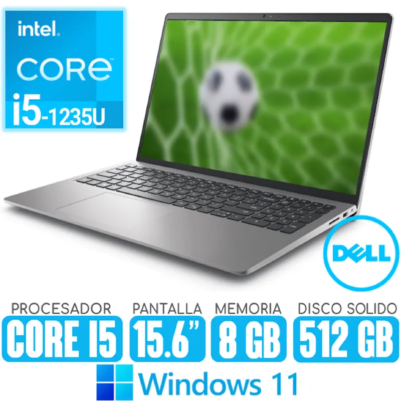 DELL - Laptop DELL Core i5-1235U SSD 512gb RAM 8gb Pantalla 15.6 windows 11 Inspiron 15