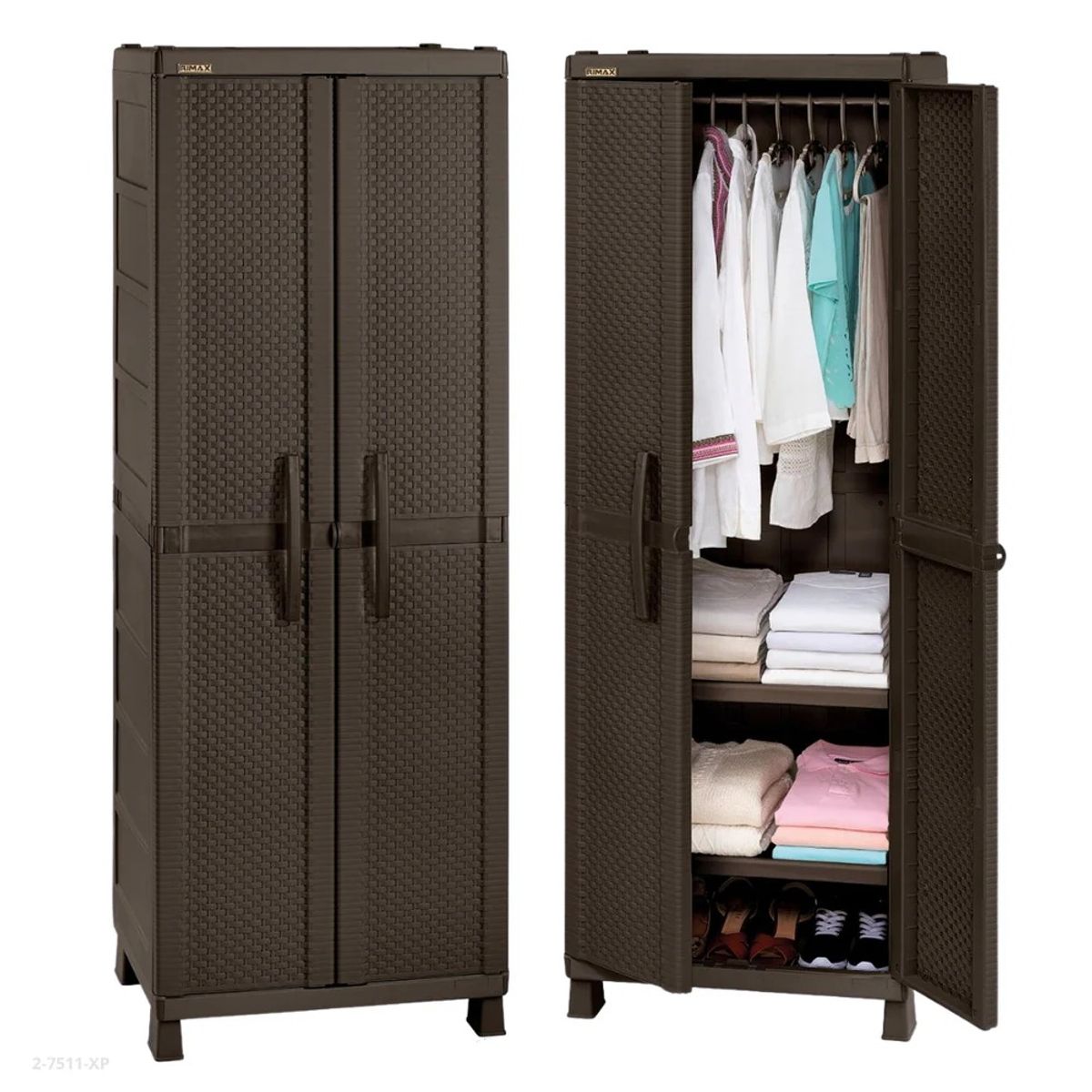 RIMAX - Armario Para Ropa Rattan Wengue