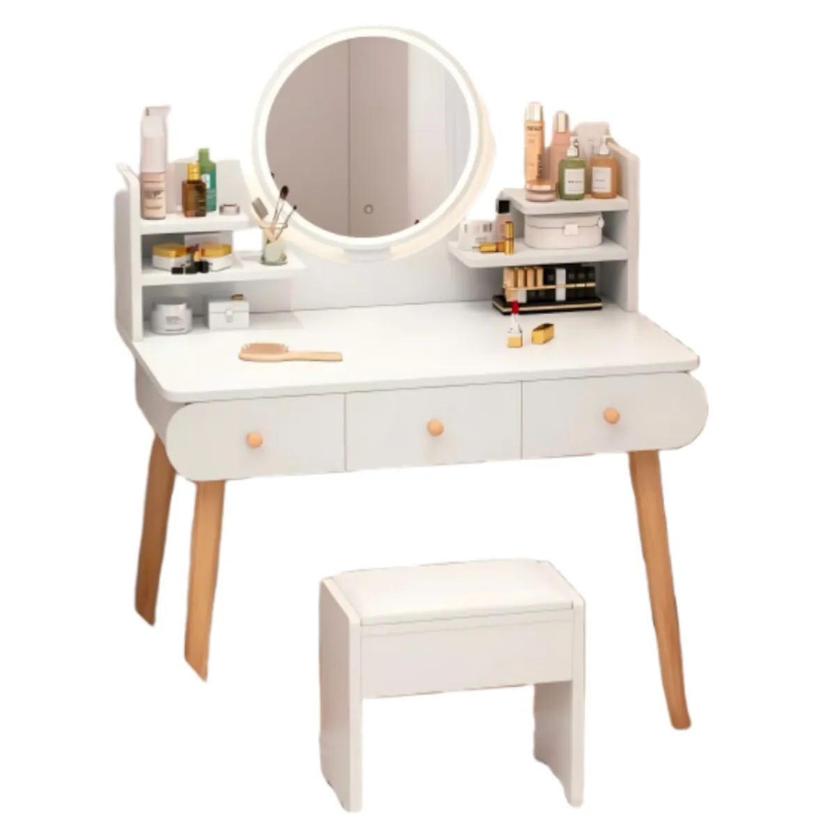 ANYHOGAR - Tocador con espejo y luz
