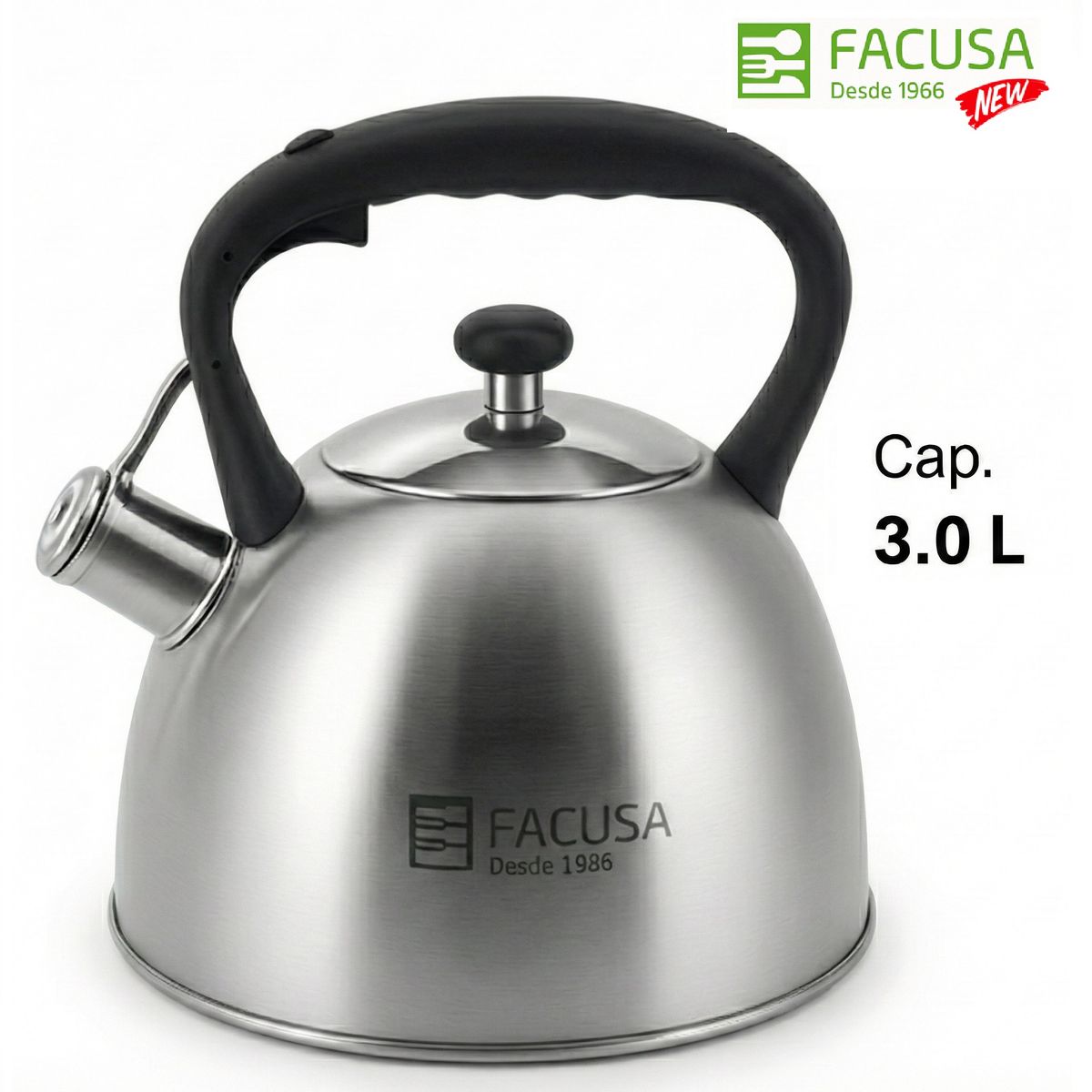 FACUSA - Tetera Facusa de 3.0 litros con Silbador