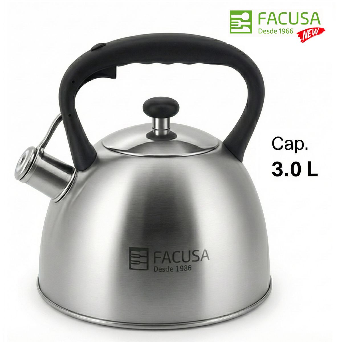 FACUSA - Tetera Facusa de 3.0 litros con Silbador