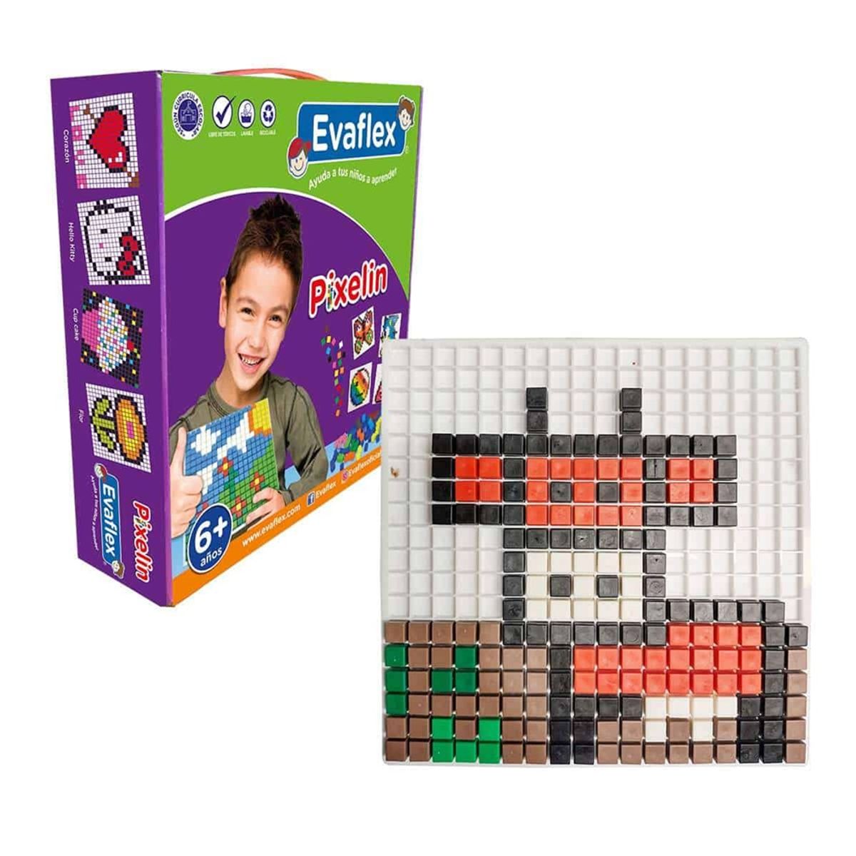 EVAFLEX - JUEGO TABLERO PIXELIN EVAFLEX 1000 PCS