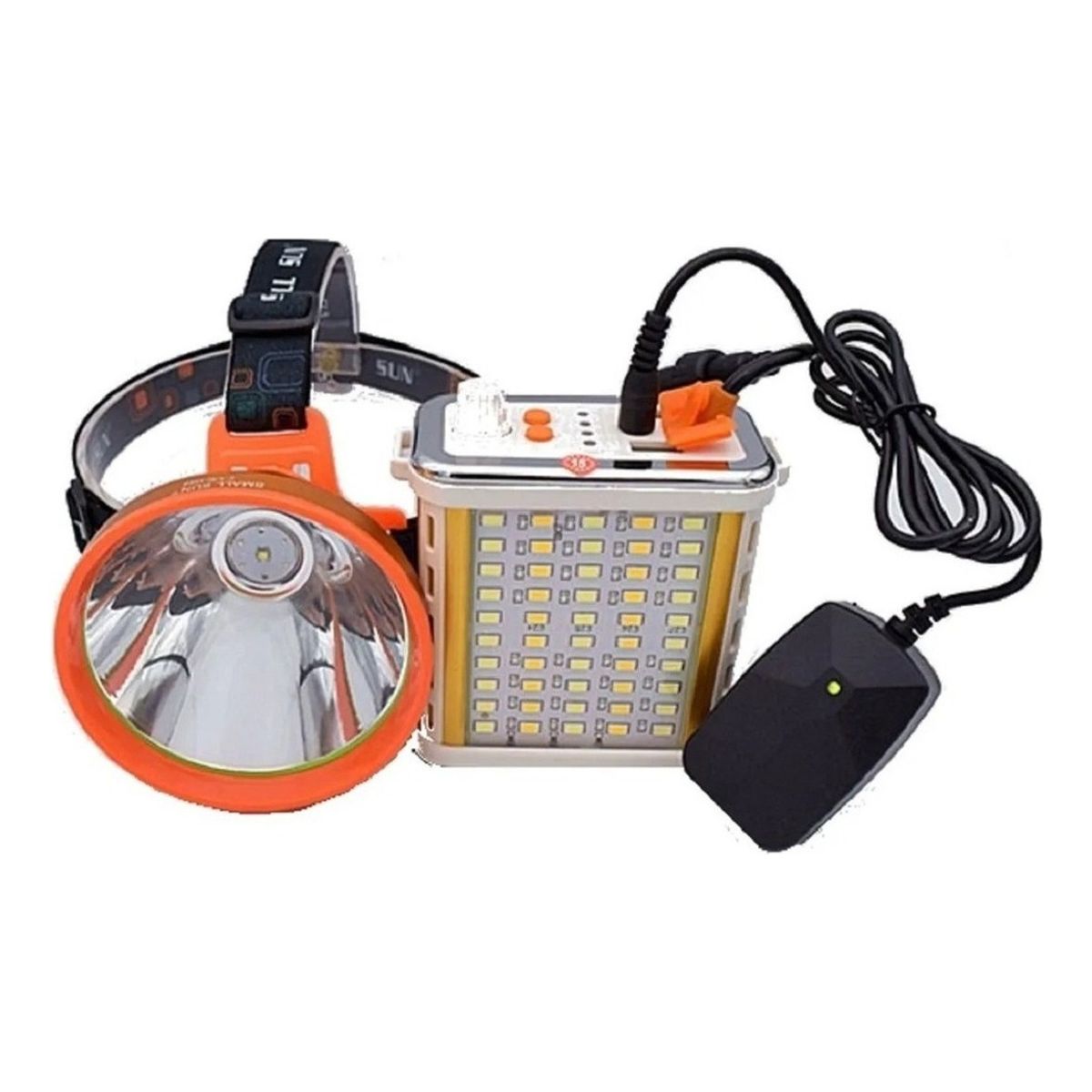 QUICK - Foco Led Caza 800w Largo Alcance Linterna Minera Usb Camping
