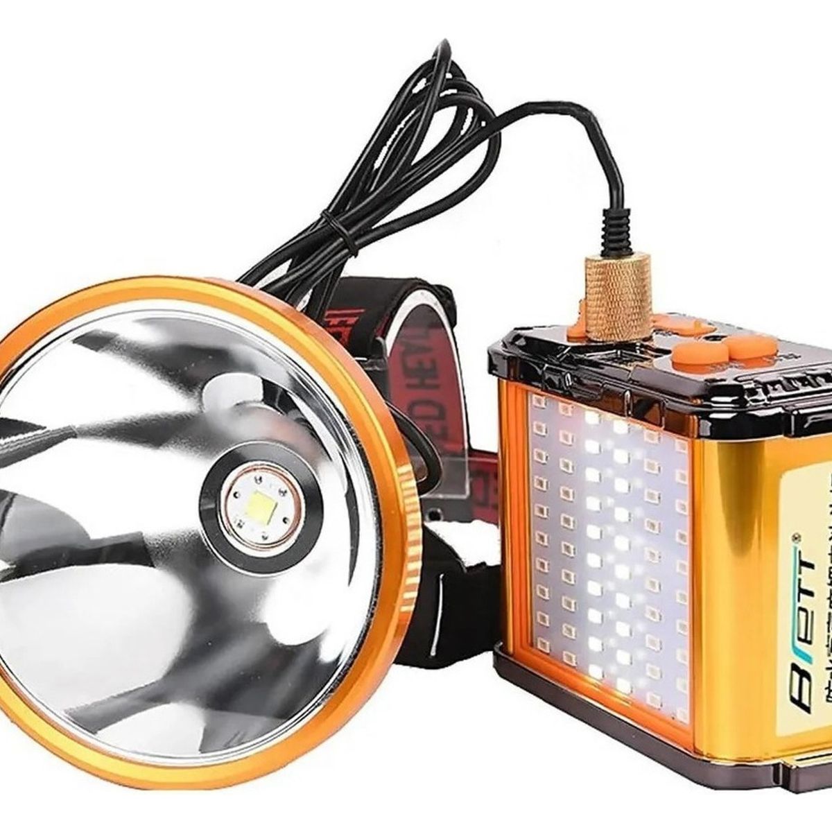 QUICK - Foco Led Caza 1200w Linterna Minera Camping Largo Alcance