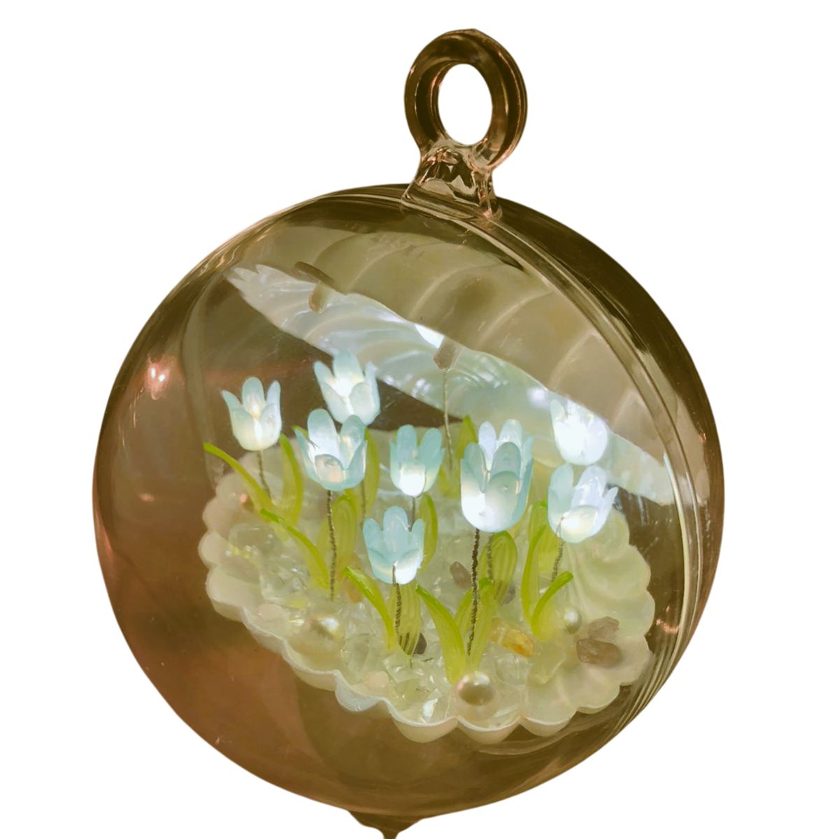 GENERICO - LAMPARA  USB CONCHITA TULIPANES CELESTE - DESARMADA