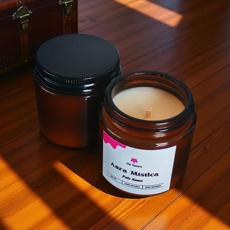 GENERICO - VELA AROMATICA DE CERA DE SOJA PALO SANTO 100 GR