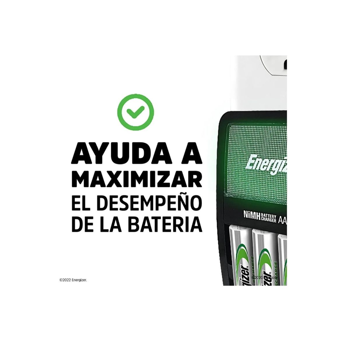 ENERGIZER - Cargador De Pilas Aa/aaa Energizer Ch2pc4 + 2 Pilas Aa Original