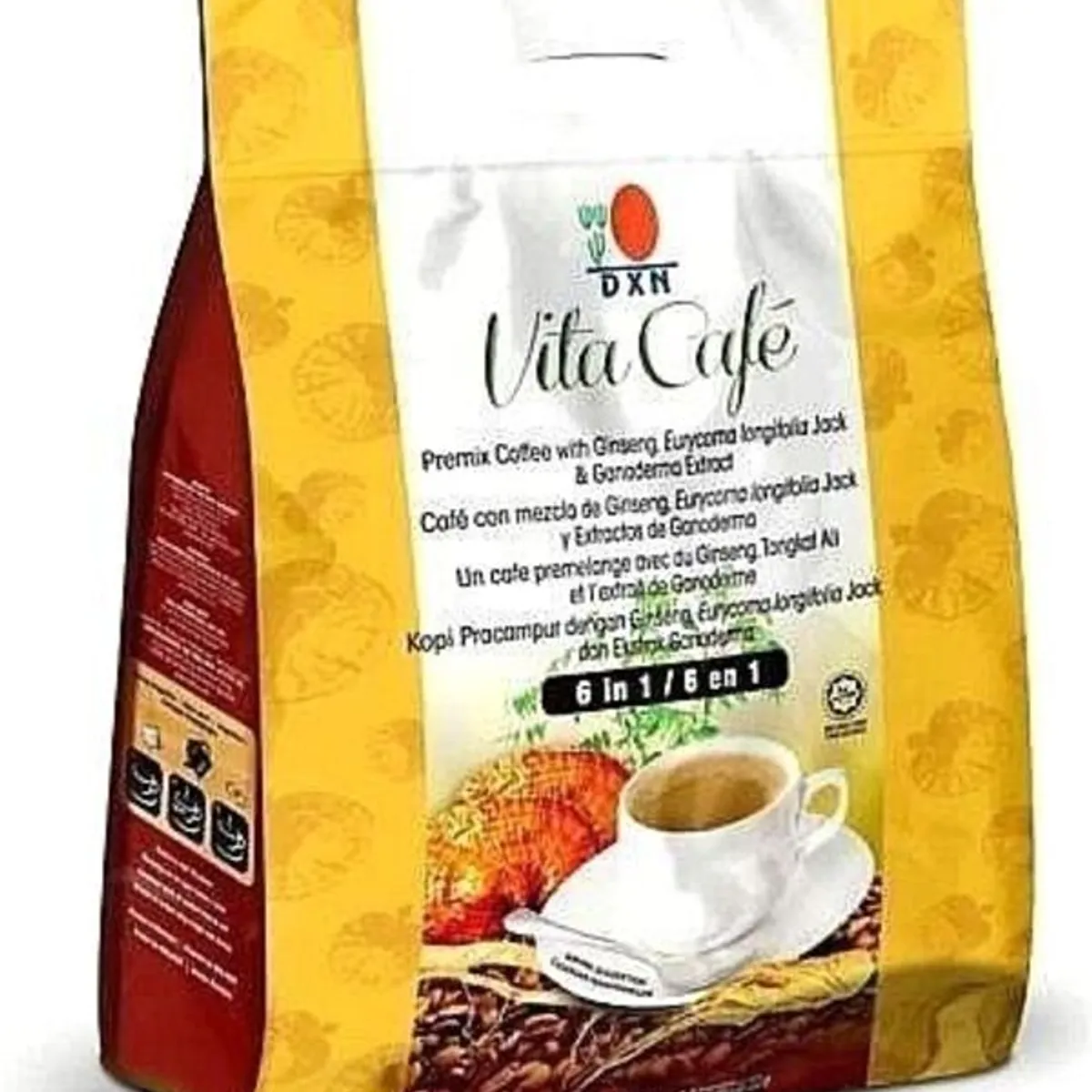 DXN - Dxn Vita Café 6 en1 -Mezcla Ganoderma, Ginseng y café