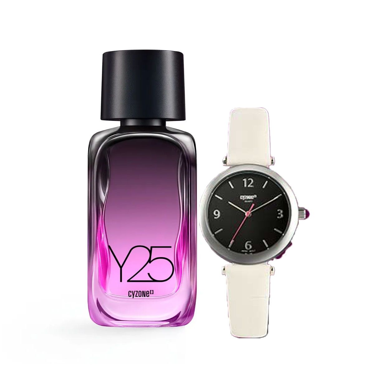 CYZONE - Y25 Perfume de Mujer con Reloj Silvery Girl