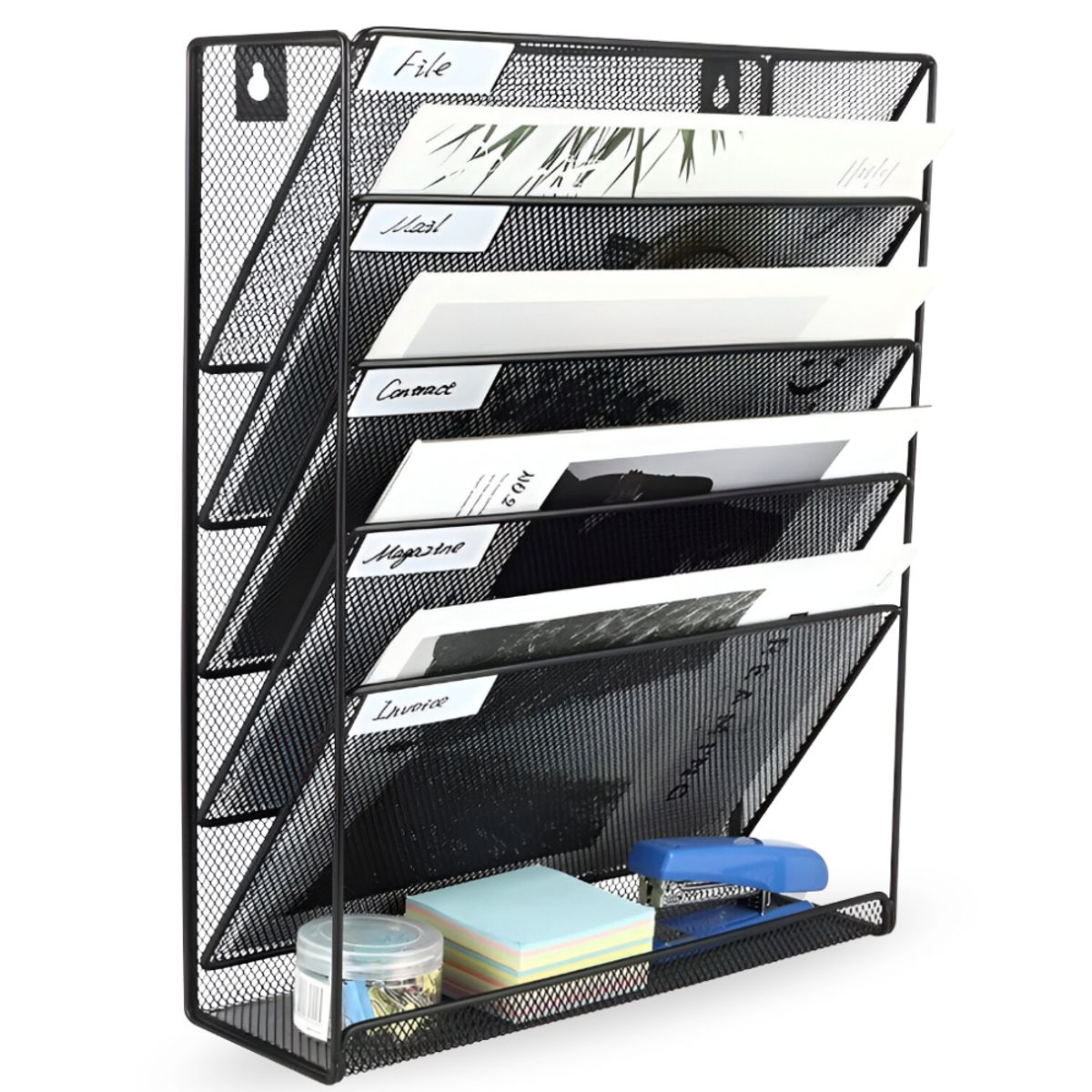 MINARI - Organizador Archivador de Oficina de 5 Niveles de Metal OA5