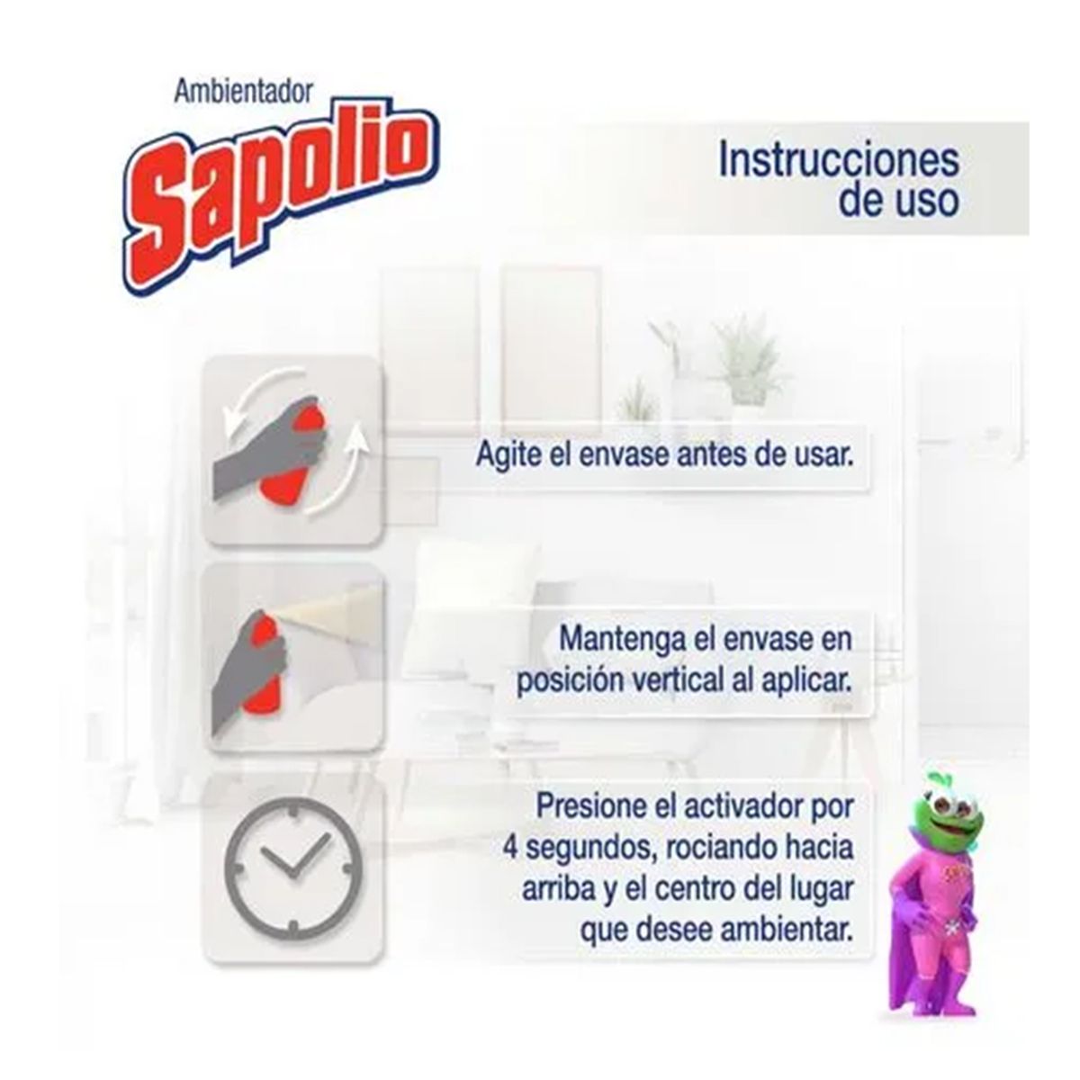 SAPOLIO - Ambientador Coco 360 ml Sapolio