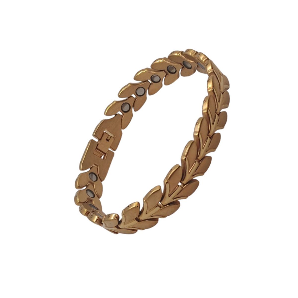 GENERICO - Pulsera de Cadena Dorada de Acero Inoxidable para Mujer