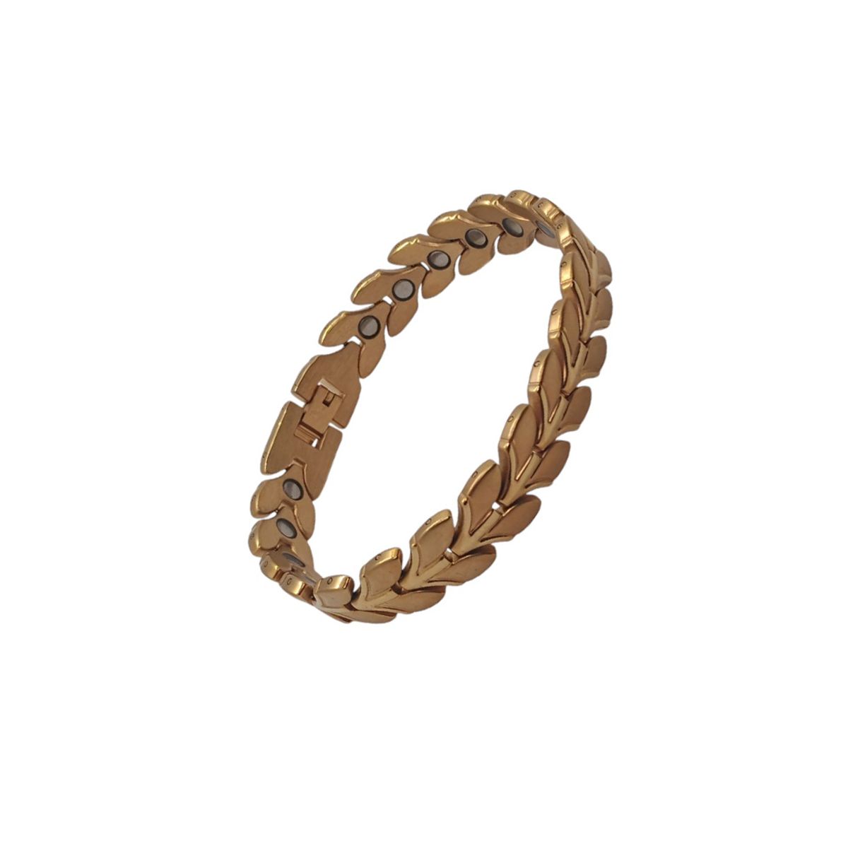 GENERICO - Pulsera de Cadena Dorada de Acero Inoxidable para Mujer