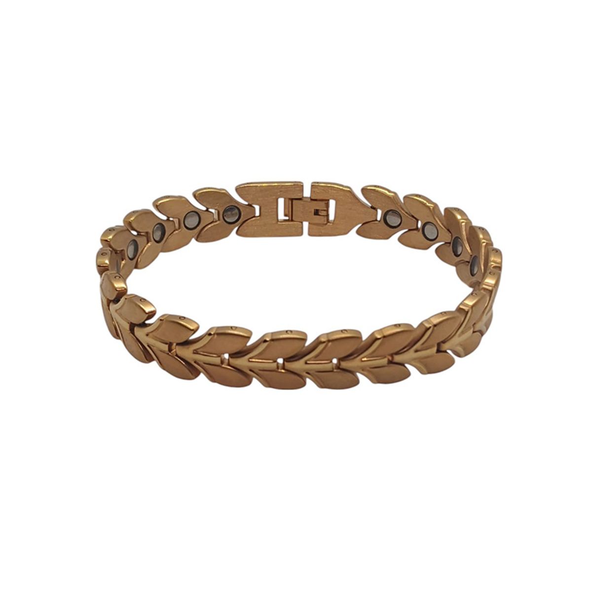 GENERICO - Pulsera de Cadena Dorada de Acero Inoxidable para Mujer