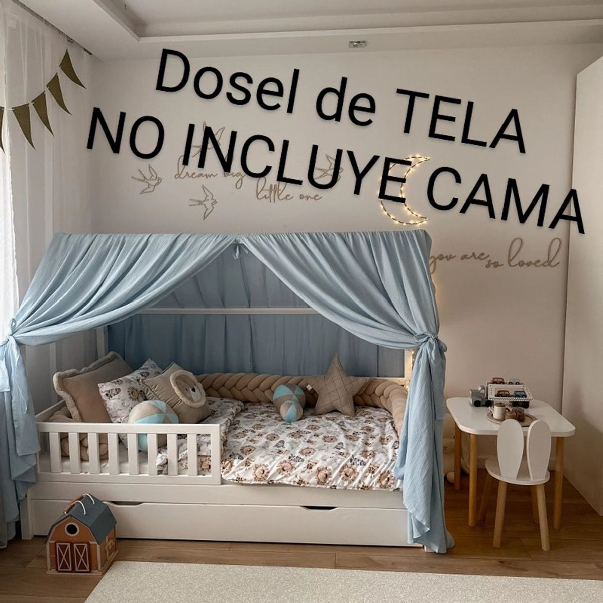 GENERICO - NO INCLUYE CAMA Dosel Casa montessori