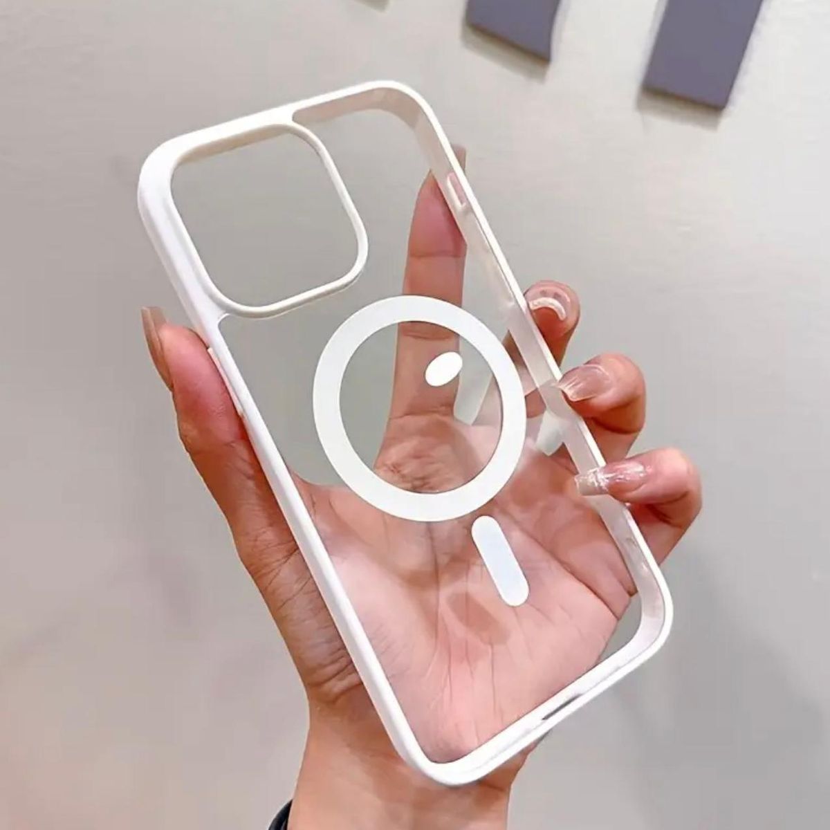 CASE - CASE PARA IPHONE 14 - BLANCO MagSafe