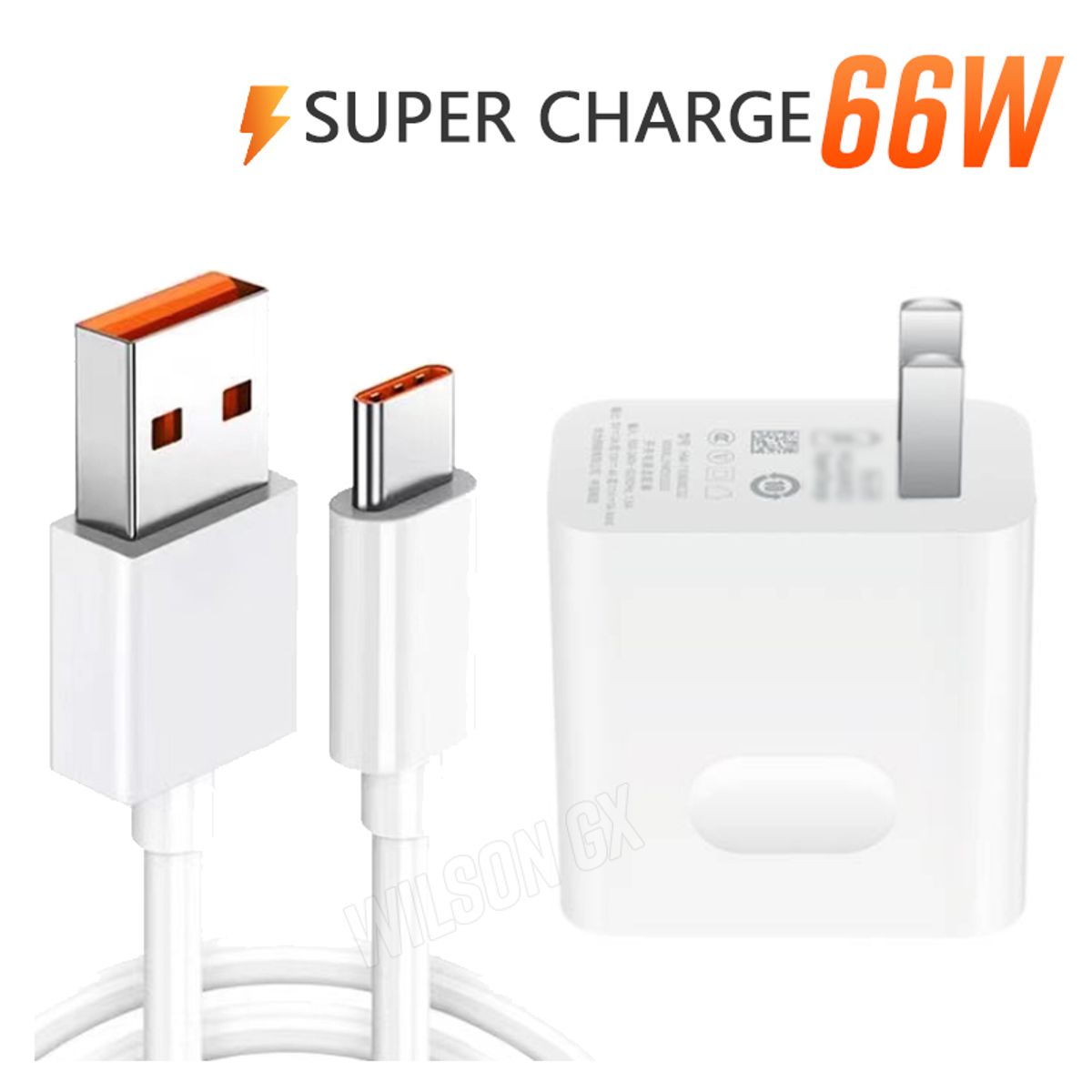 GENERICO - Cargador para Honor de 66W Carga Rapida x5b x7 x8c Magic