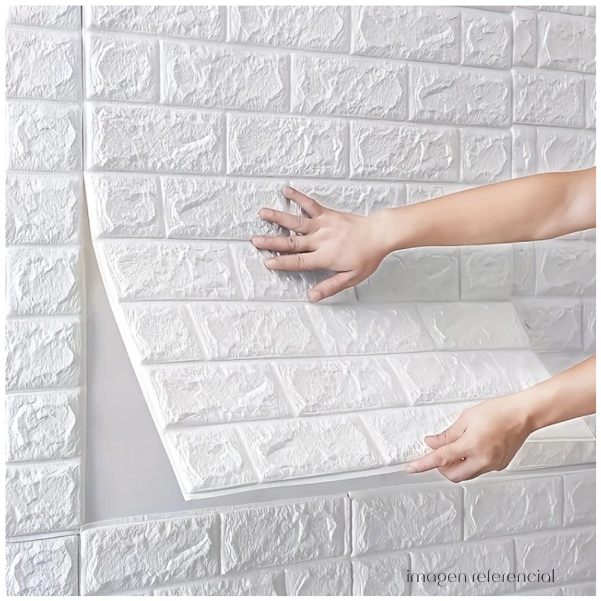 MINARI - Pack x50 Papel Tapiz Espuma 3D Pegatina Autoadhesiva de Pared 77x70CM