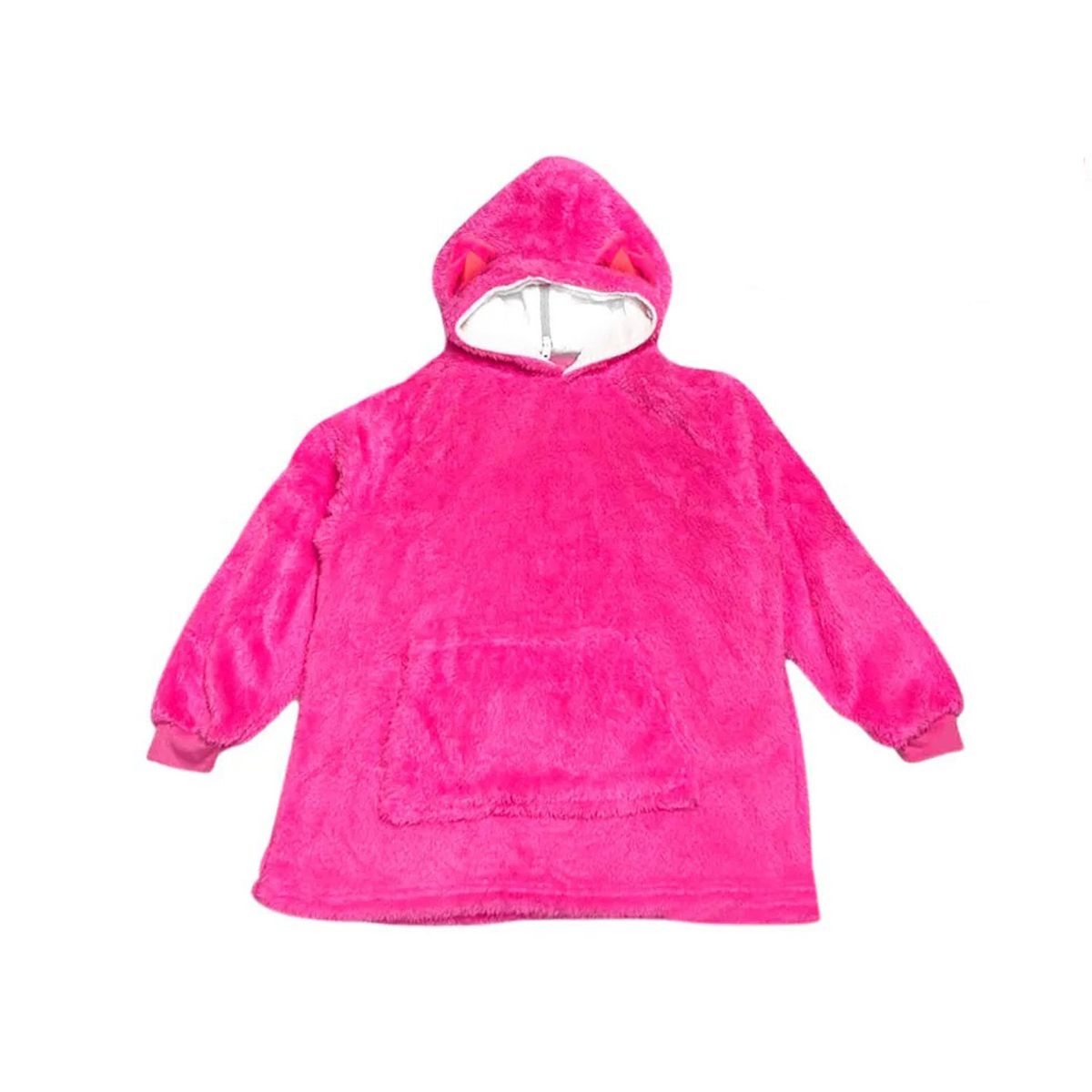 GENERICO - Poleron Peluche Infantil Huggle Pets para Niñas Gato Rosa