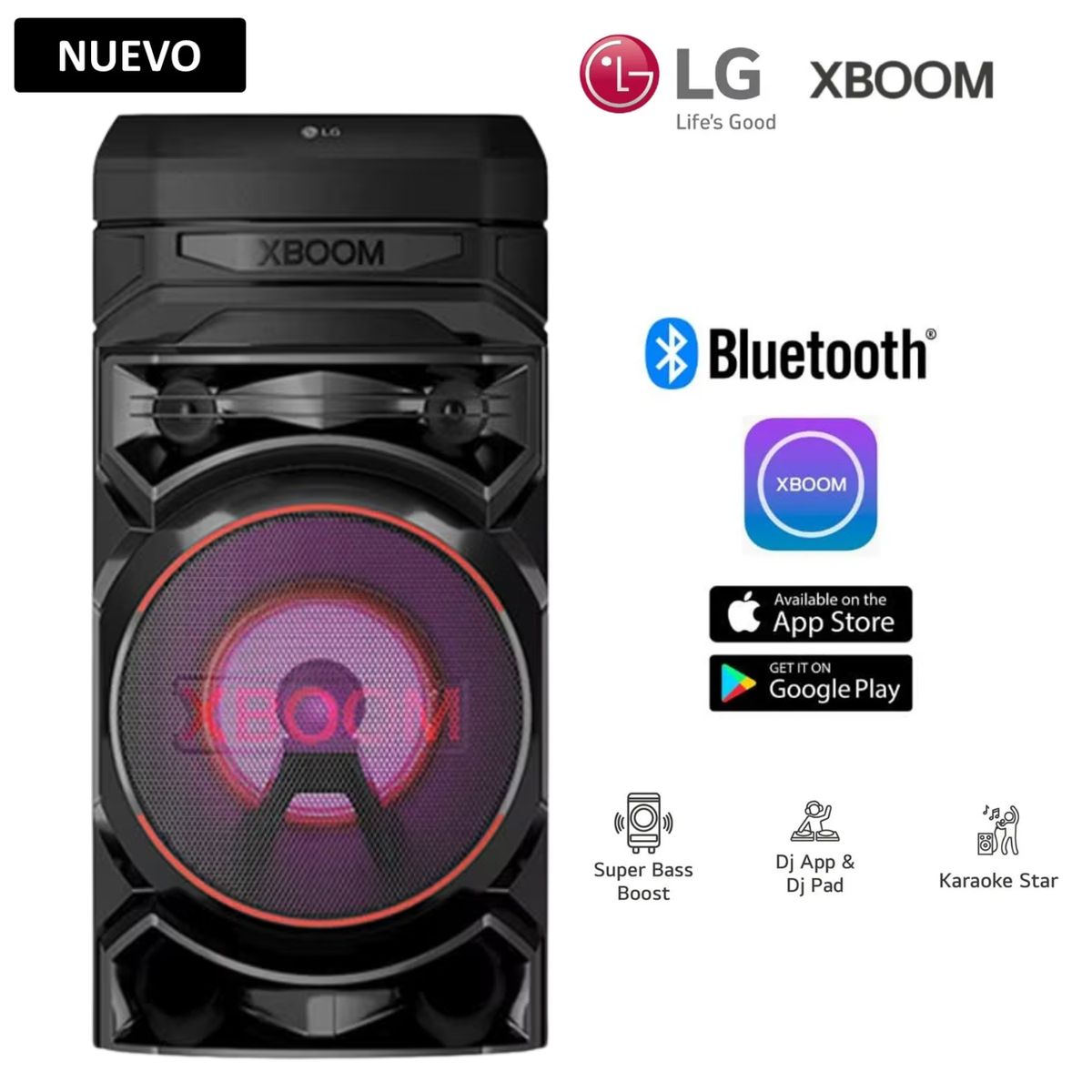 LG - TORRE DE SONIDO LG RNC5 XBOOM BLUETOOTH KARAOKE