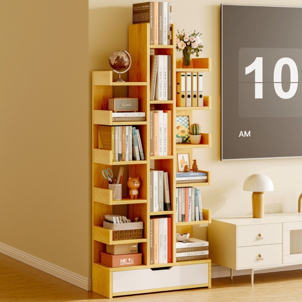 ANYHOGAR - Organizador Multiuso Living Escritorio Libros 51x19x169cm