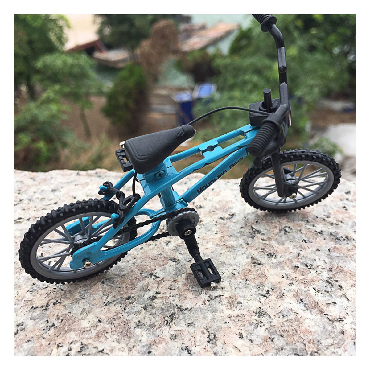 ZIMRAHYG - Bicicletas En Miniatura De Metal Estilo Retro Azul