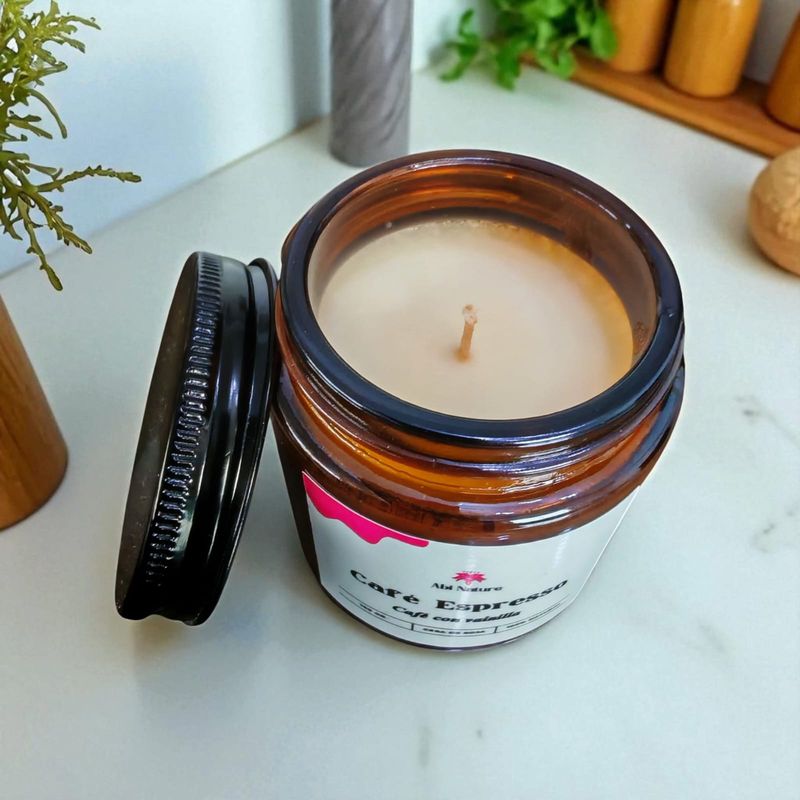 GENERICO - VELA AROMATICA DE CERA DE SOJA CAFE EXPRESSO 100 GR