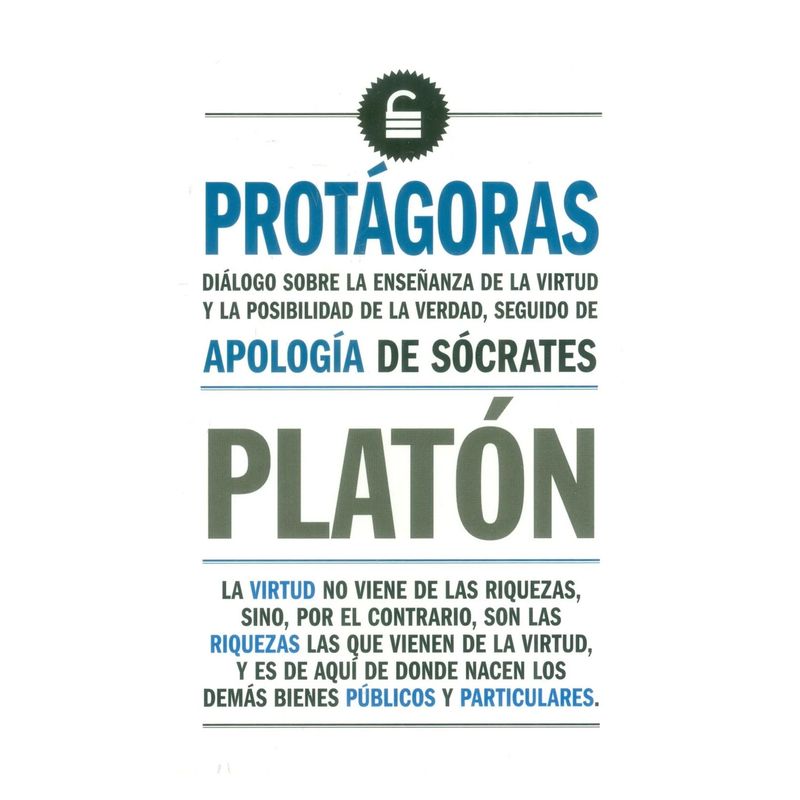 GENERICO - Protagoras - Apologia de Sócrates - PLATÓN