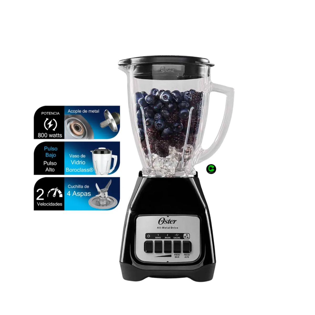 OSTER - Combo Oster Freidora de Aire CKSTAF40WDDF y Licuadora BLSTKAGBPB