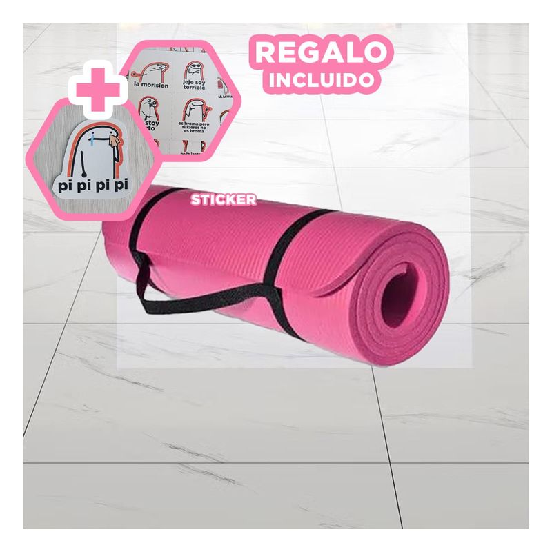 GENERICO - Alfombra Resistente y Comoda Fucsia Y+Regalo Stickers