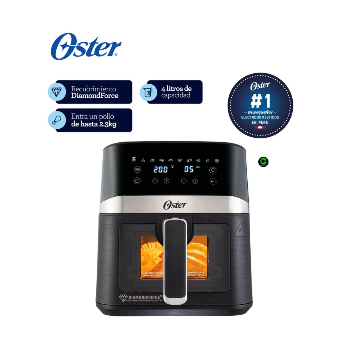 OSTER - Freidora de Aire Digital Oster® 4L CKSTAF40WDDF