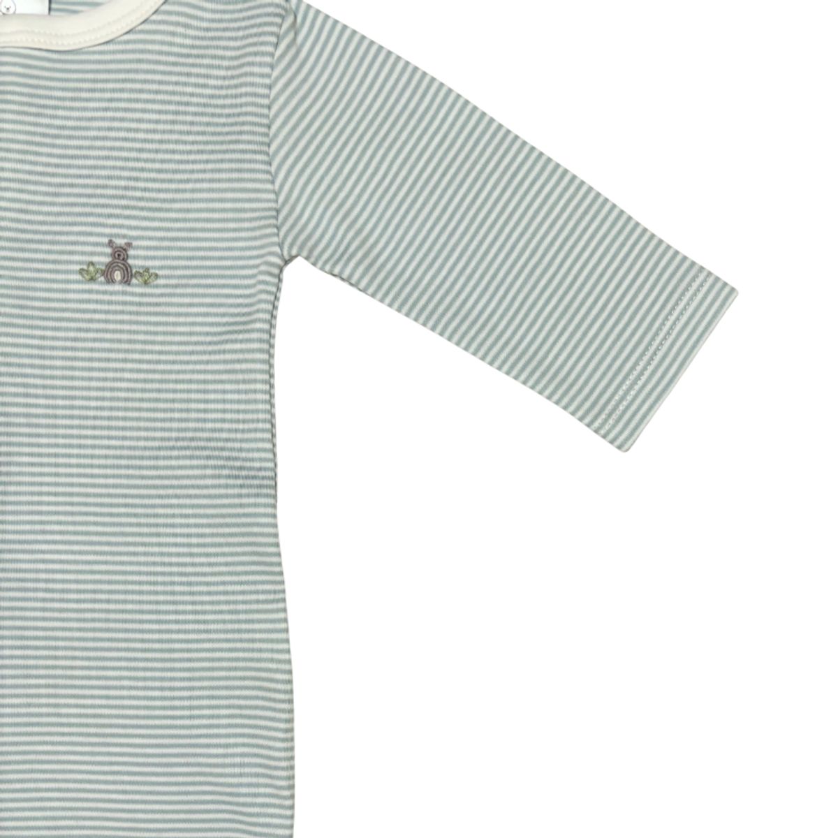 WAWA PIMA - PIJAMA BEBE NIÑO CON PIE LISTADO VERDE RABBIT