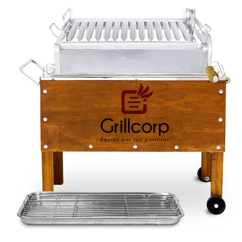 GRILLCORP - Caja China Mediana con Parrilla de Levante Mixta