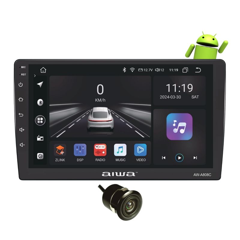 AIWA - Autoradio Android Aiwa Quadcore 2GB + 32GB AndroidAuto Carplay 9 HD