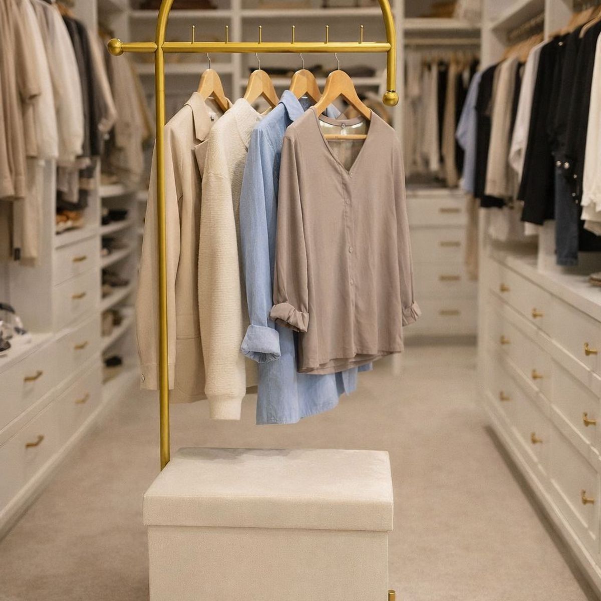 GENERICO - PERCHERO GLAM CON ASIENTO BAÚL INTERNO