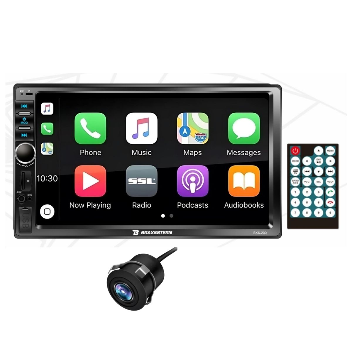 GENERICO - Autoradio Brax&Stern Mirrorlink Android iOs Bluetooth 7 HD + Cámara