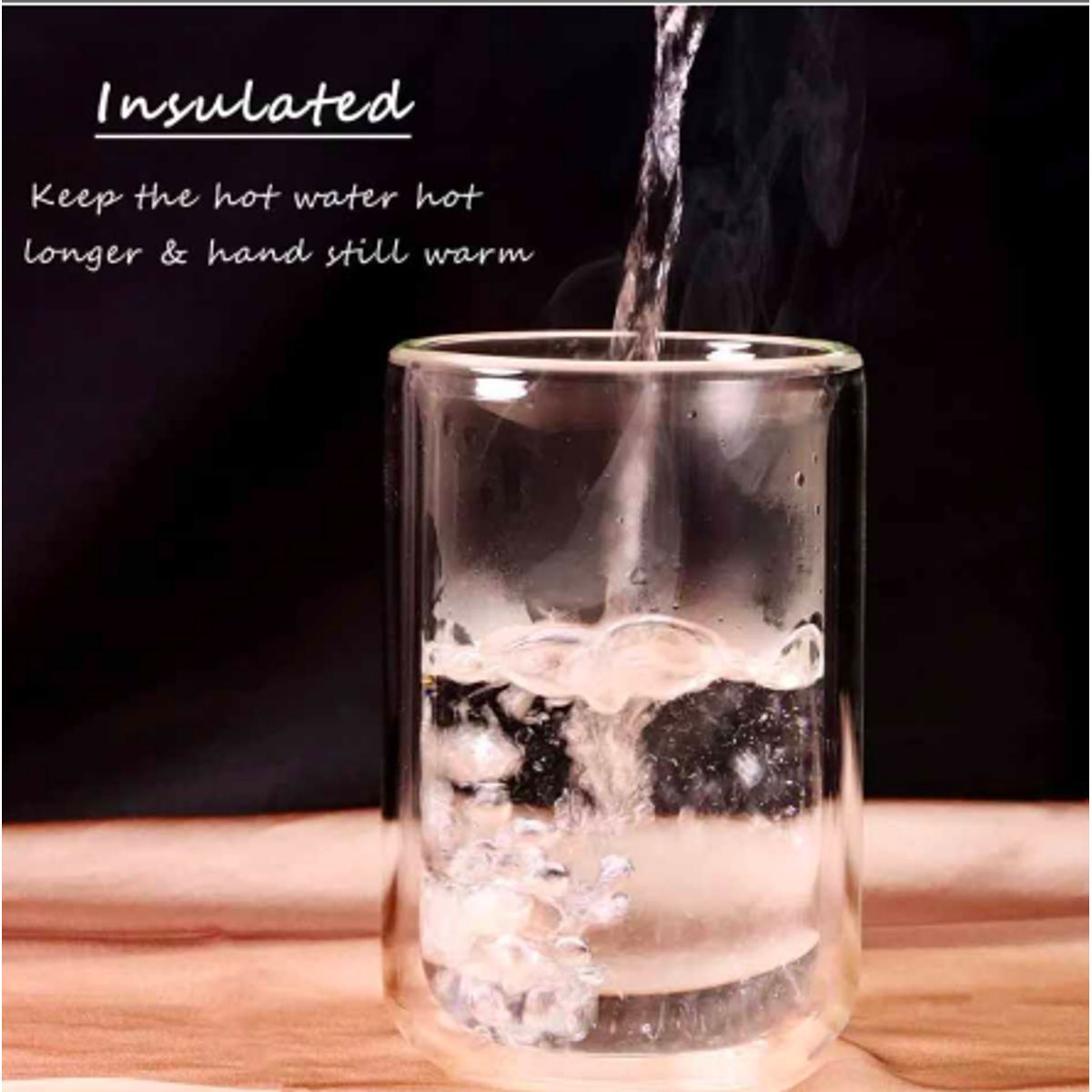 GENERICO - SET 4 VASOS DOBLE FONDO 300ML