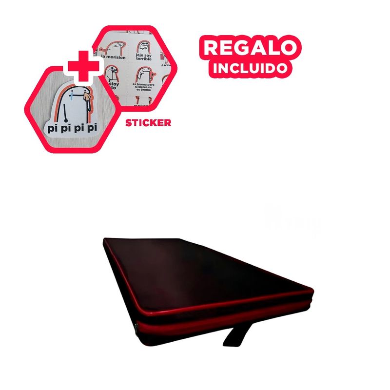 GENERICO - Colchoneta de Espuma en 12M Rojo Y+Regalo Stickers