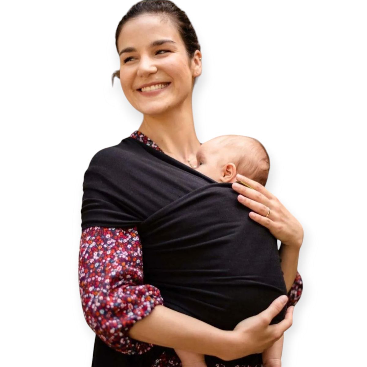 GENERICO - Fular NEW BORN Nemito 100% algodón NEGRO