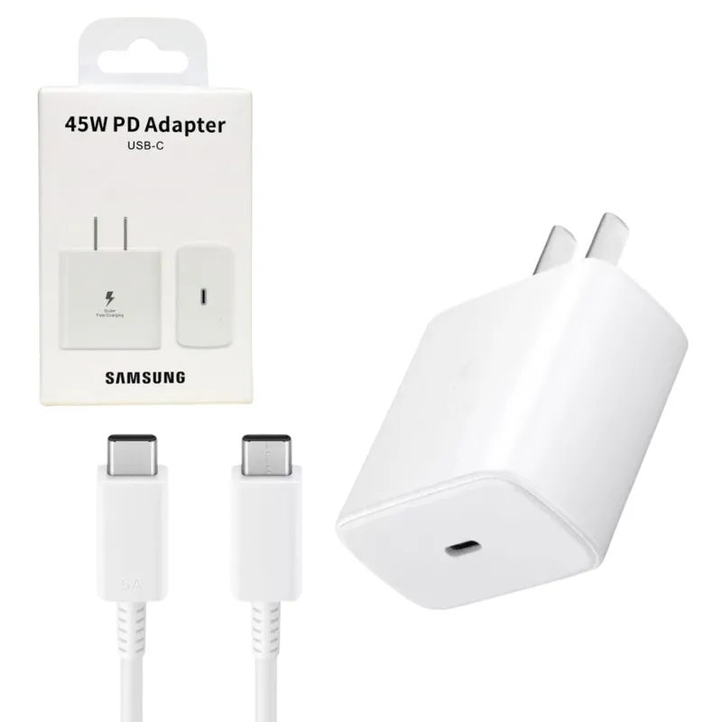 SAMSUNG - CARGADOR PARA SAMSUNG DE 45W BLANCO