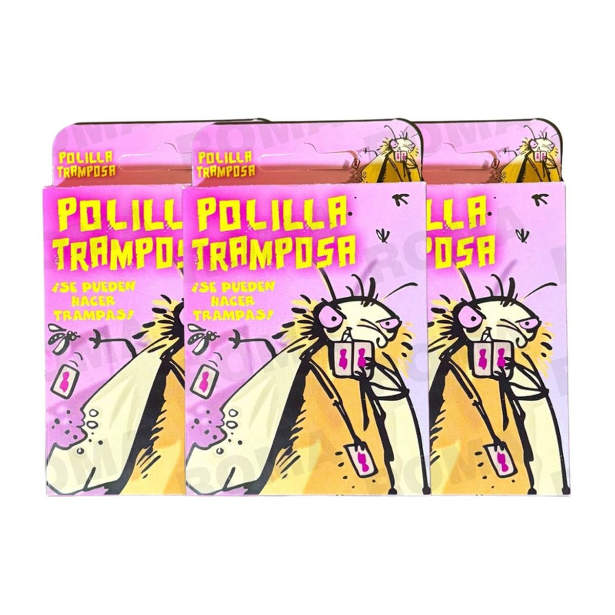 GENERICO - PACK 3 POLILLA TRAMPOSA - UNO JUEGO DE CARTAS