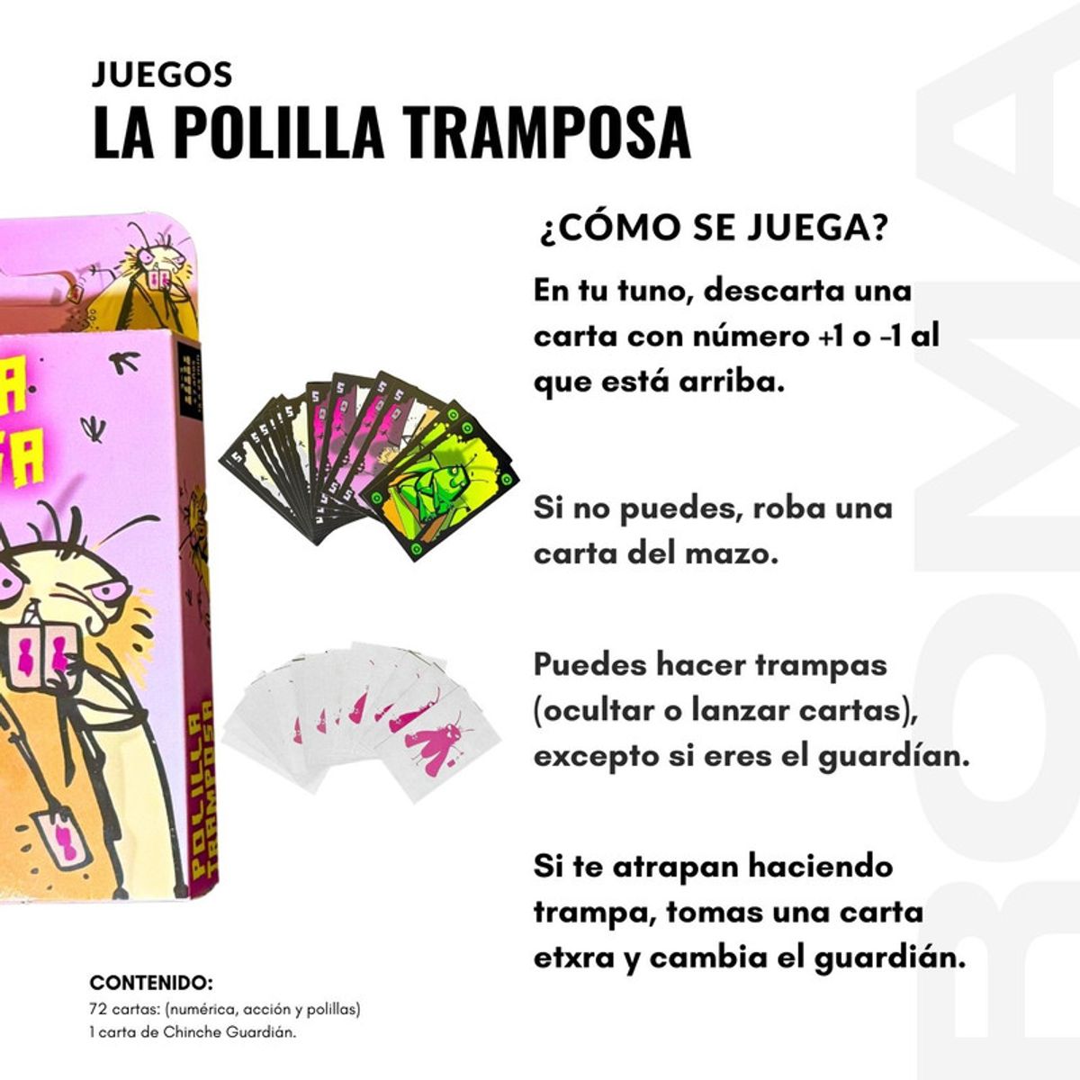 GENERICO - POLILLA TRAMPOSA - UNO JUEGO DE CARTAS