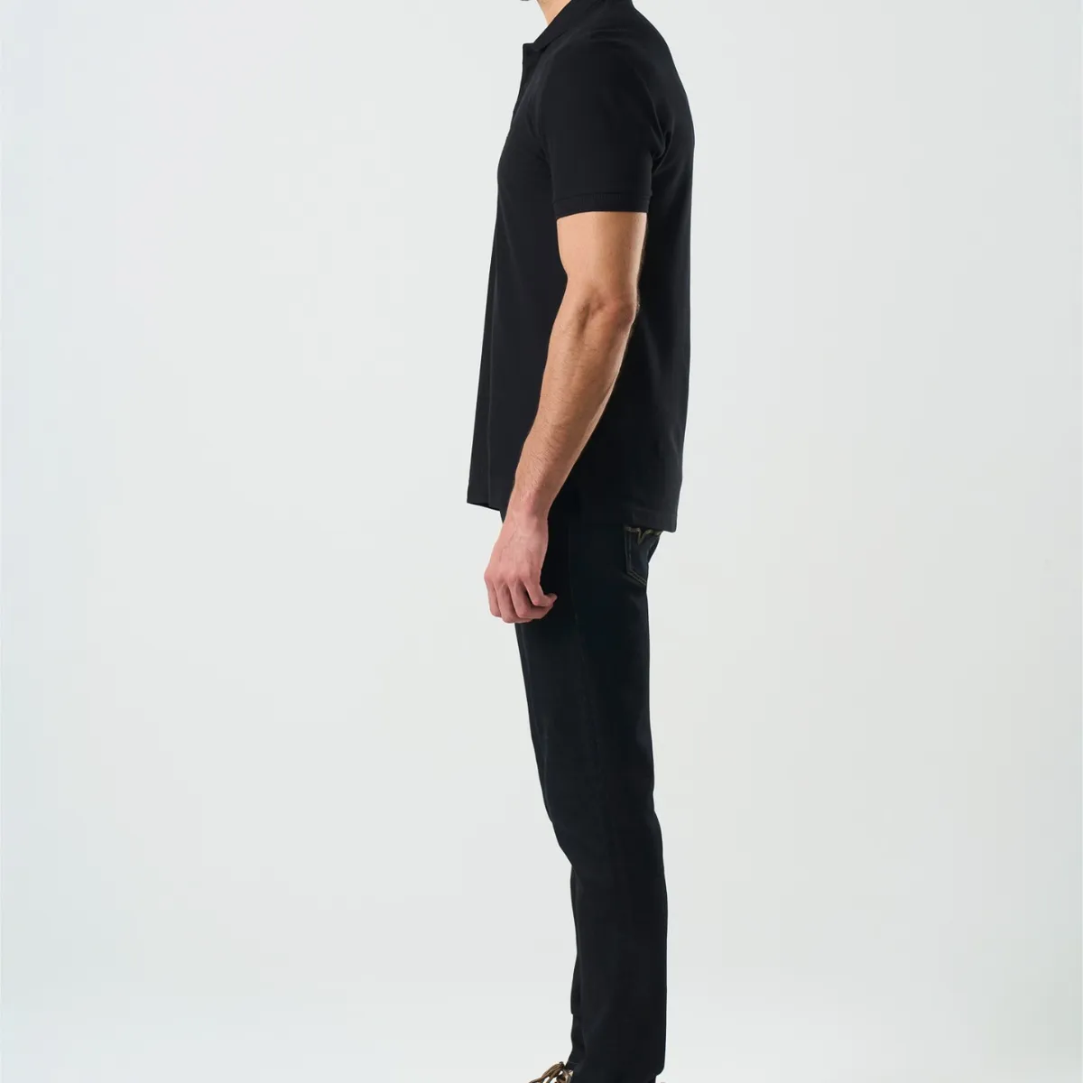 VELEZ - Vélez Polo Manga Corta Essential Para Hombre Textura Negro