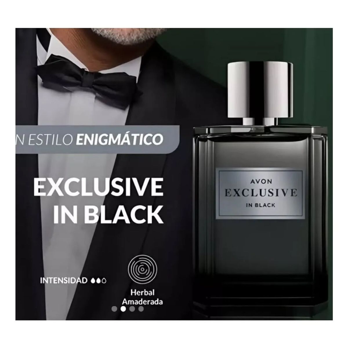 AVON - Exclusive In Black Perfume de Hombre 75 ml Avon