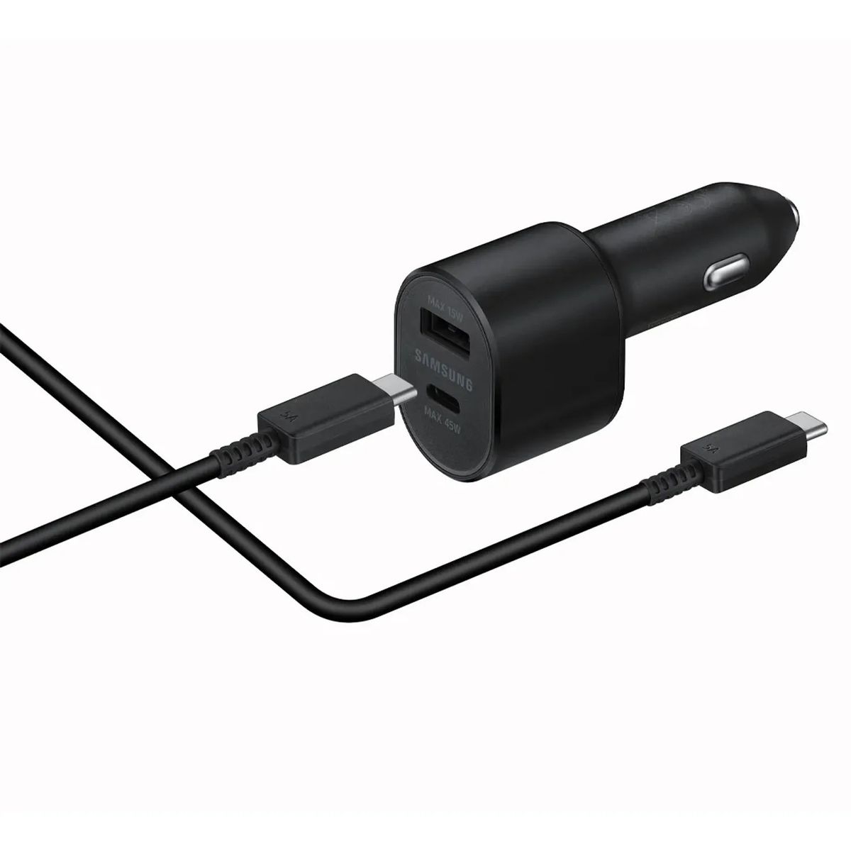 SAMSUNG - CARGADOR DE AUTO SAMSUNG 45W USB-C DUAL PORT SUPER FAST CHARGE