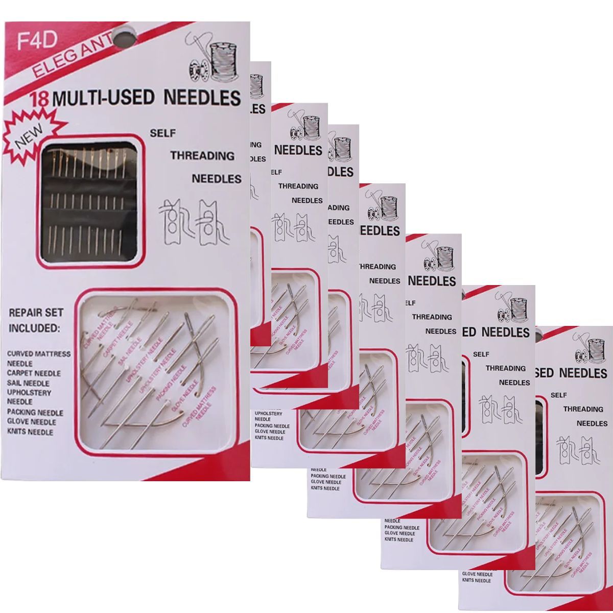 GENERICO - Aguja Para Coser A Mano Por 12 Planchas Cada una 18 Agujas