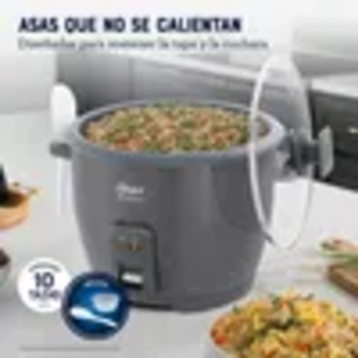 OSTER - Arrocera Oster 10 Tazas Con Recubrimiento Diamondforce CKSTRCB10DFSKE