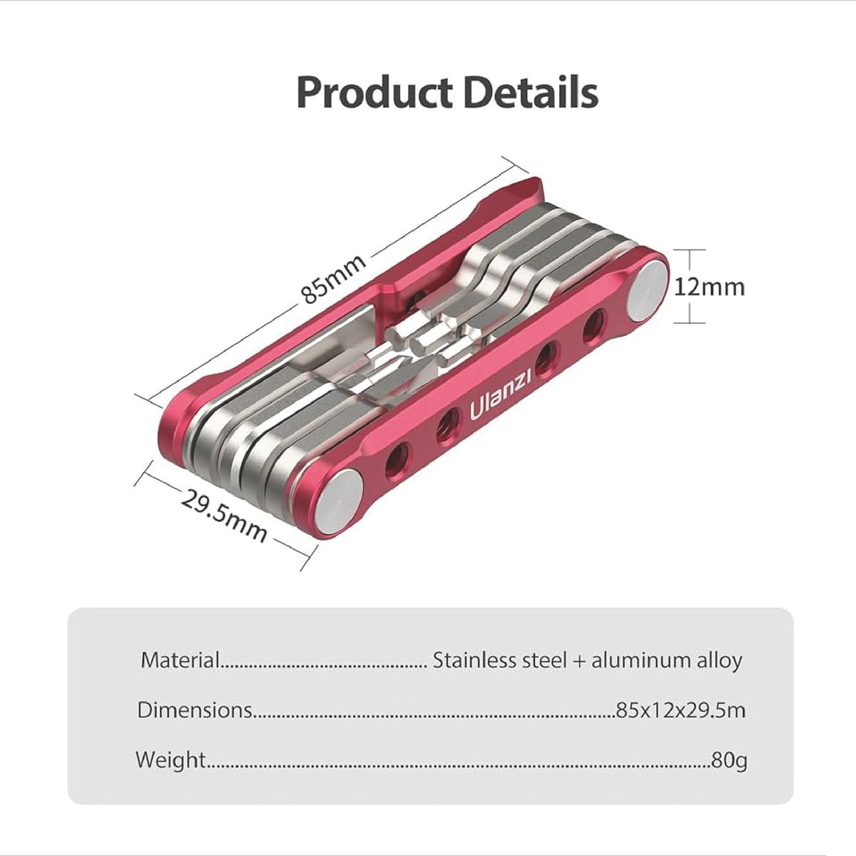 ULANZI - Juego de Herramientas Plegables 9 en 1 Ulanzi